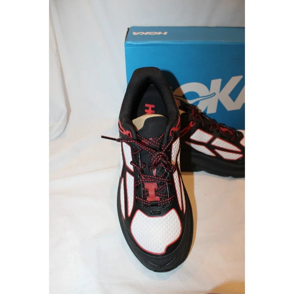 Hoka One Clifton One 9 Athletic Running Sneakers BCRS BLACK RED MEN 8 WOMEN 9